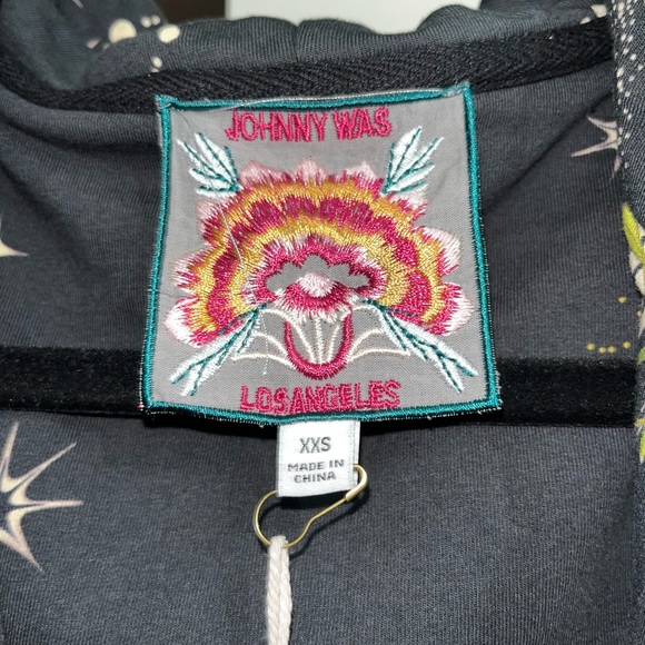 NWT Johnny Was Celestin Modern Zip Up Hoodie XXS - Picture 5 of 6